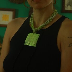 ☆ Green Shell/Beaded Necklace ☆